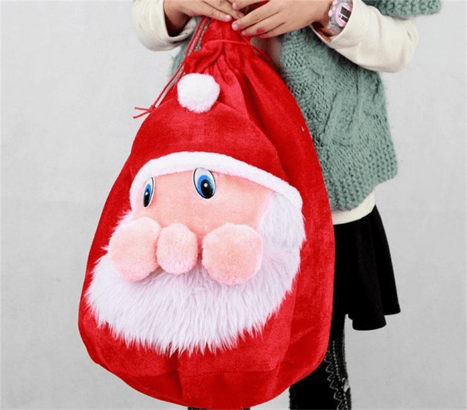 Christmas Party Home Decoration Santa Claus Gift Candy Bag for Kids Children Gift Toys - Trendha
