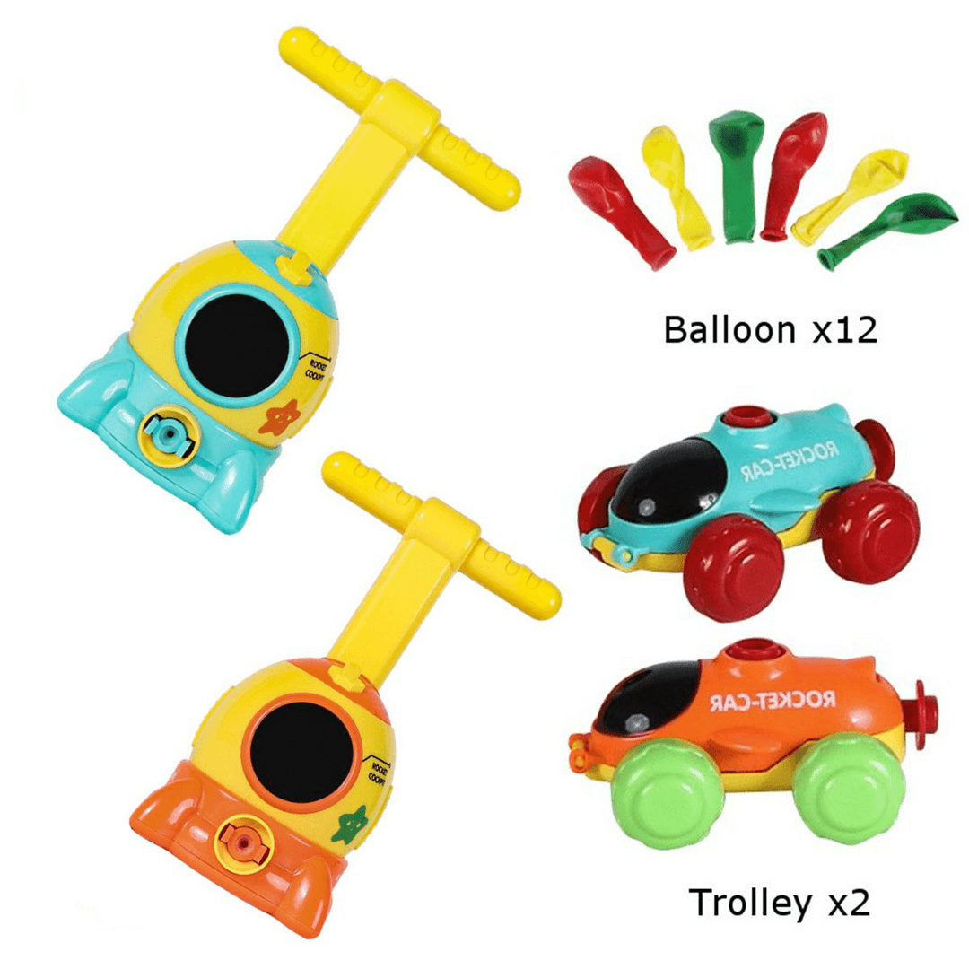 Inertial Power Balloon Car Intellectual Development Learning Education Science Experiment Toy for Kids Gift - Trendha