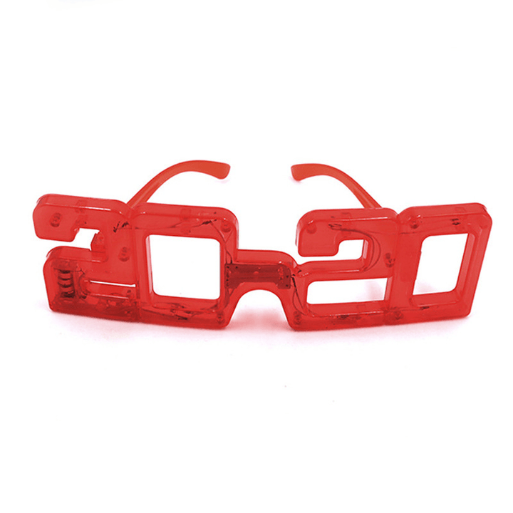Led Glasses Flashing Light Glasses New Year 2020 Shape Light up Christmas Holiday Party Decorations Props - Trendha