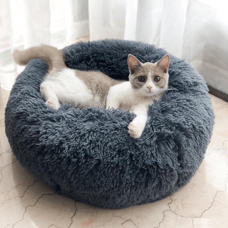 Multicolor Cat/Dog Pet Bed Super Soft Warm round Depth Super Cute Kennel - Trendha