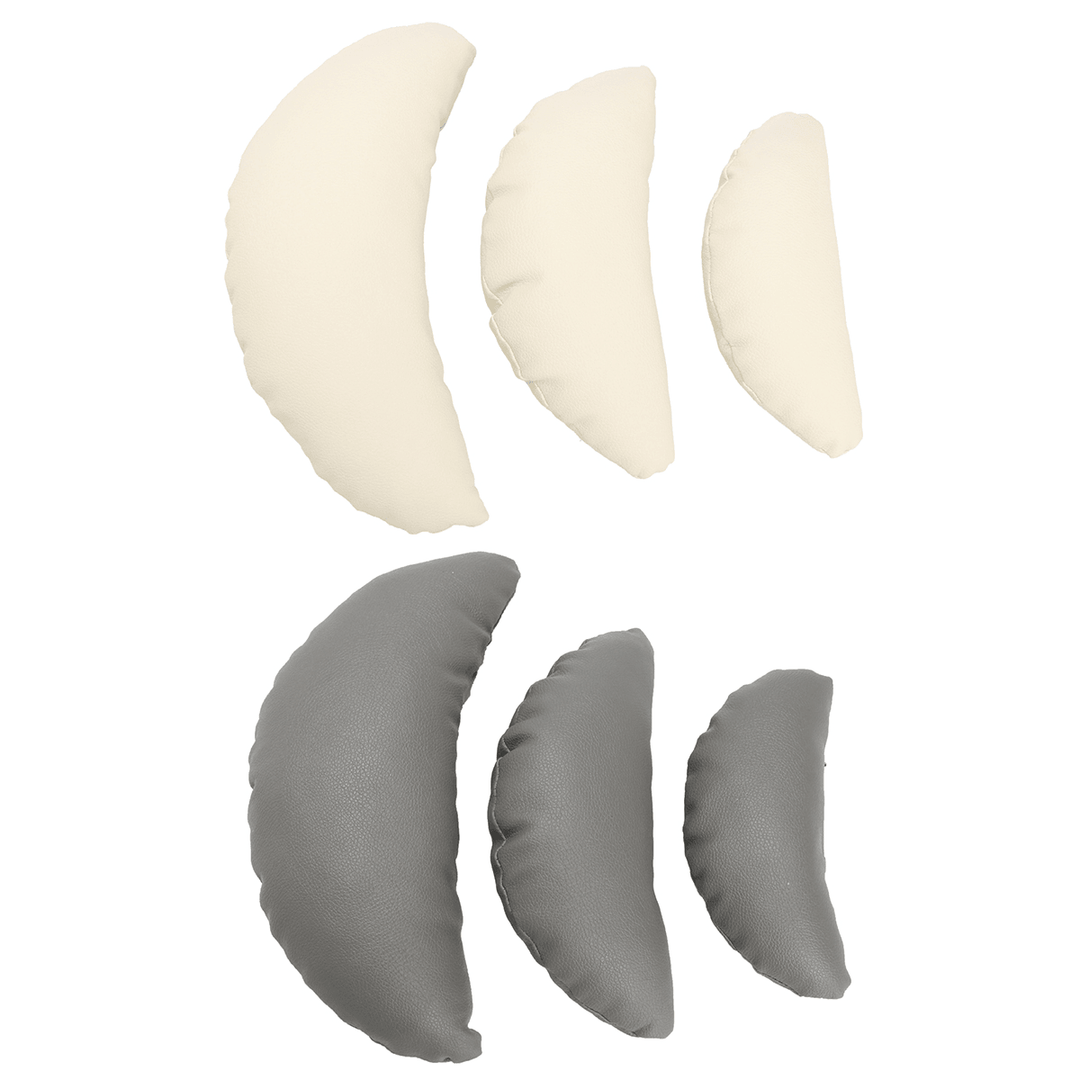 3Pcs/Sets Newborn Baby Photography Props PU Leather Half Moon Pillow Professional Posing Aid Photo Props - Trendha