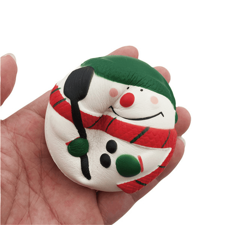 Squishyfun Squishy Snowman Christmas Santa Claus 7Cm Slow Rising with Packaging Collection Gift - Trendha