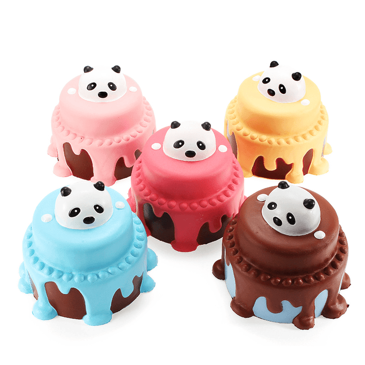 Squishy Panda Cake 12Cm Slow Rising with Packaging Collection Gift Decor Soft Squeeze Toy - Trendha