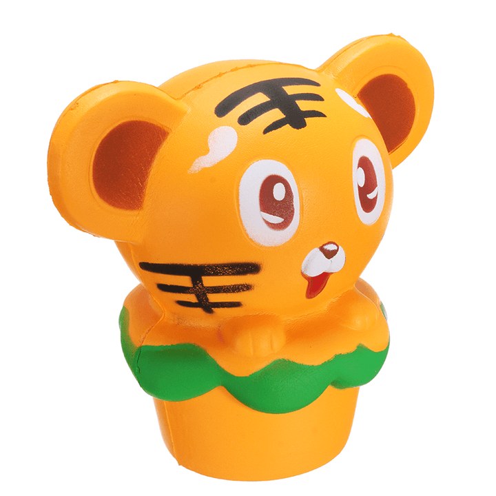 Squishy Tiger 13Cm Soft Slow Rising 10S Collection Gift Decor Squeeze Stress Reliever Toy - Trendha