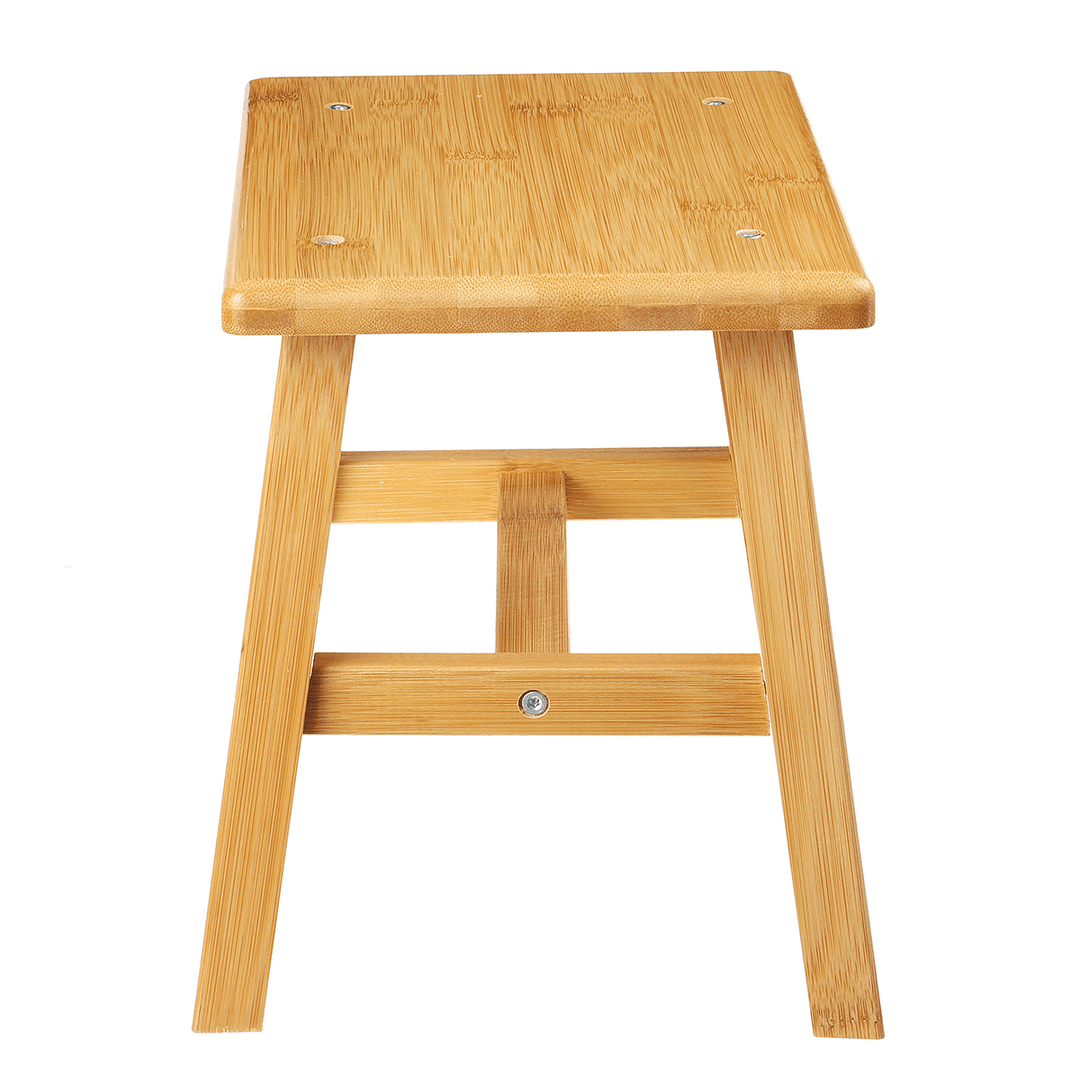 Wooden Square Stool Small Simple Children Chair Bamboo Dining Table Stool Household Bench for Home Living Room Bedroom - Trendha
