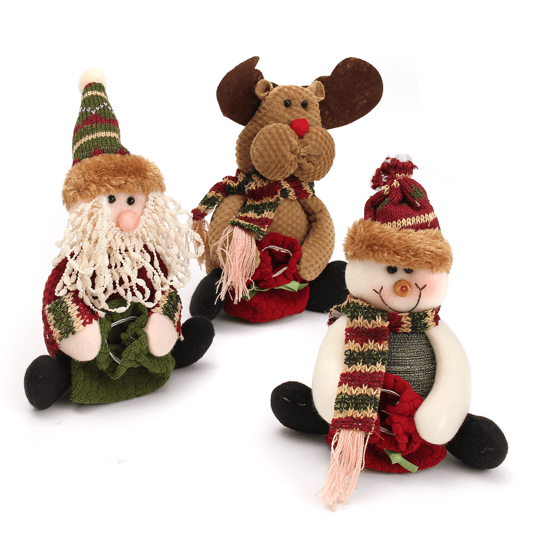 Christmas Candy Bag Tree Decor Ornaments Xmas Decor Santa Claus Snowman Reindeer - Trendha
