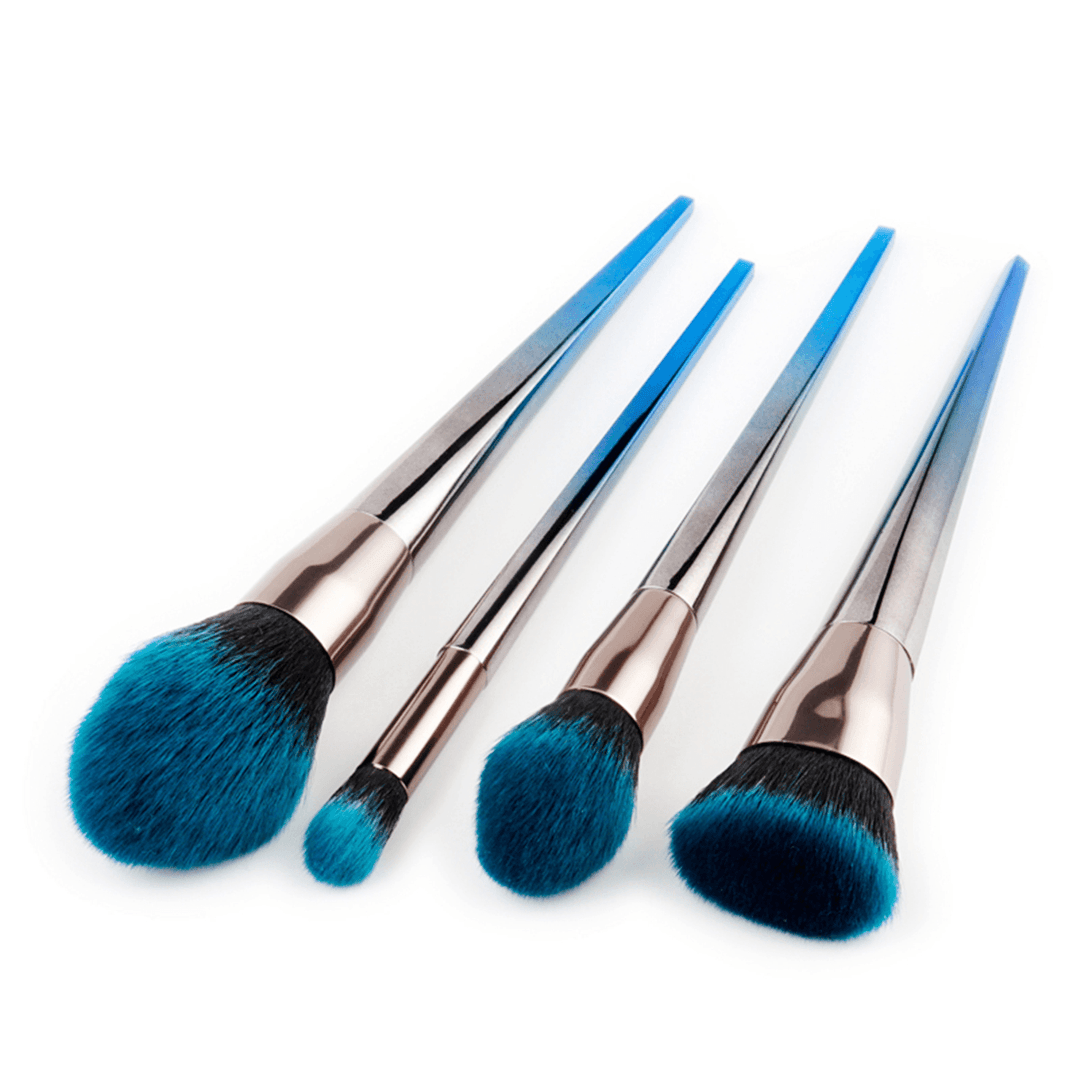 7Pcs Makeup Brushes Diamond Foundation Cosmetic Eyeshadow Eyeliner Lip Brush Set - Trendha