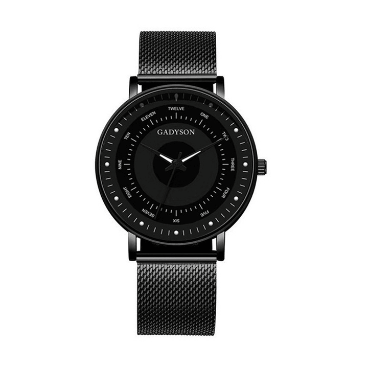 GADYSON A0902 Fashion Men Watch Luminous Display Simple Business Stainless Steel Strap Quartz Watch - Trendha