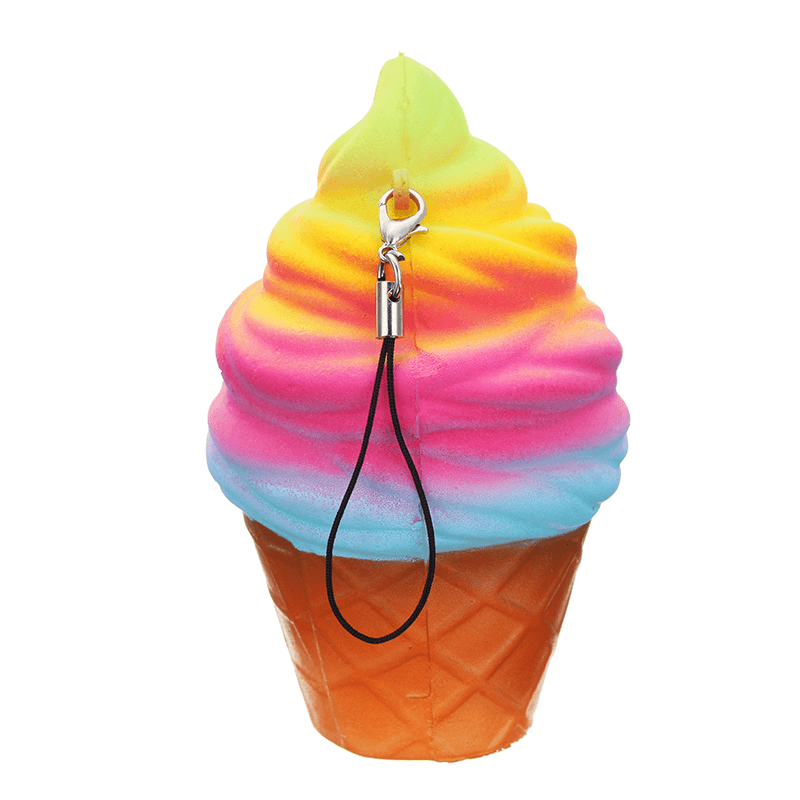 Elsa Squishy Ice Cream 10Cm Slow Rising with Packaging Phone Bag Strap Decor Gift Collection Toy - Trendha