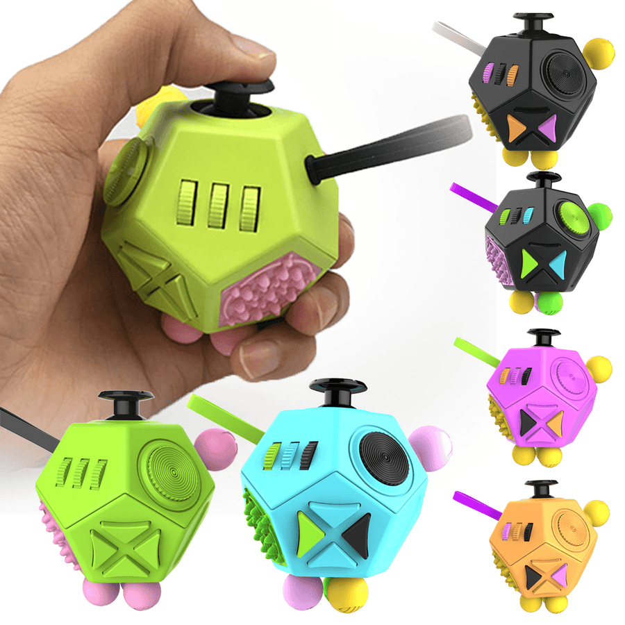 Fidget Dice Relieves Stress Toys anti Stress Autism ADHD for Children Adult Cube Gift - Trendha