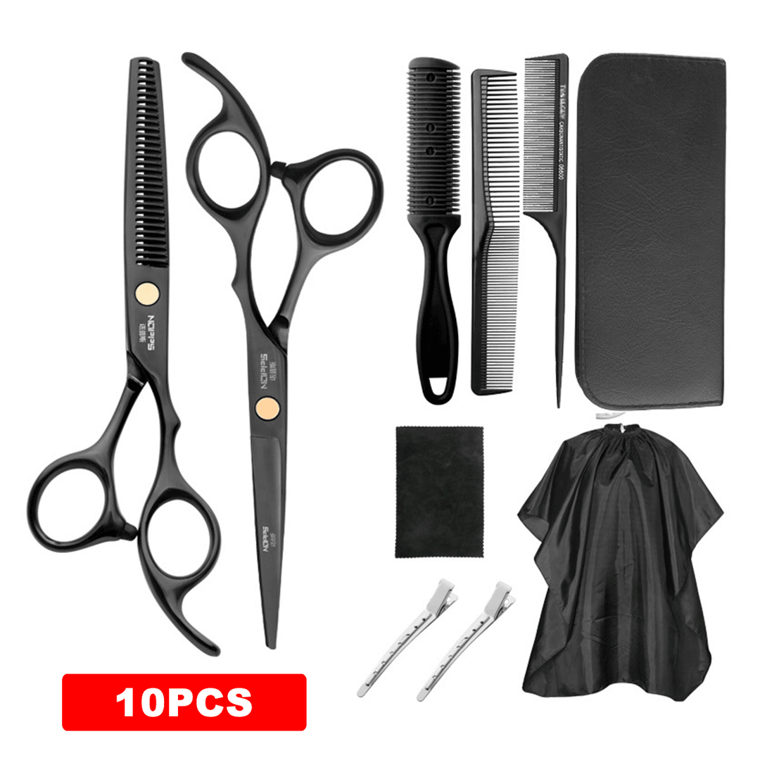 Professional Hairdressing Scissors Kit - 10/11PCS Hair Cutting Scissors Barber Set - Trendha