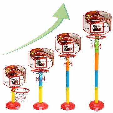 4-Gears Height Children Outdoor or Indoor Liftable Basketball Stand Set With Basketball and Pump Home Fitness Kids Toys - Trendha
