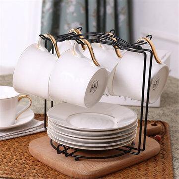 Coffee Mug 6 Cup Tree Stand Cup Hanging Rack Holder Kitchen Tidy Storage - Trendha