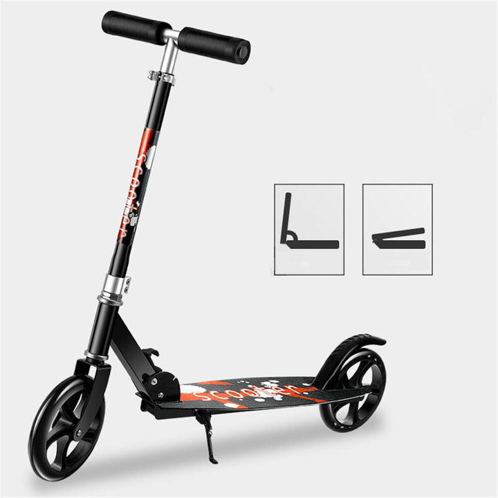 Kid Scooter Adjustable Height Teens Adult Folding Scooter Max Load 150kg - Trendha