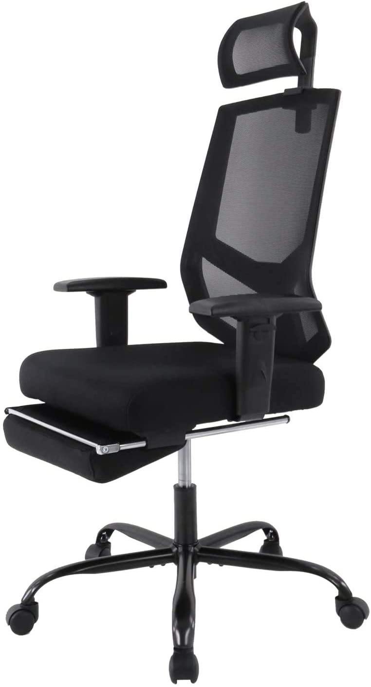 Office Chair Adjustable Armrest Headrest High Back Rotating Chair with Footrest Lounge Chair - Trendha