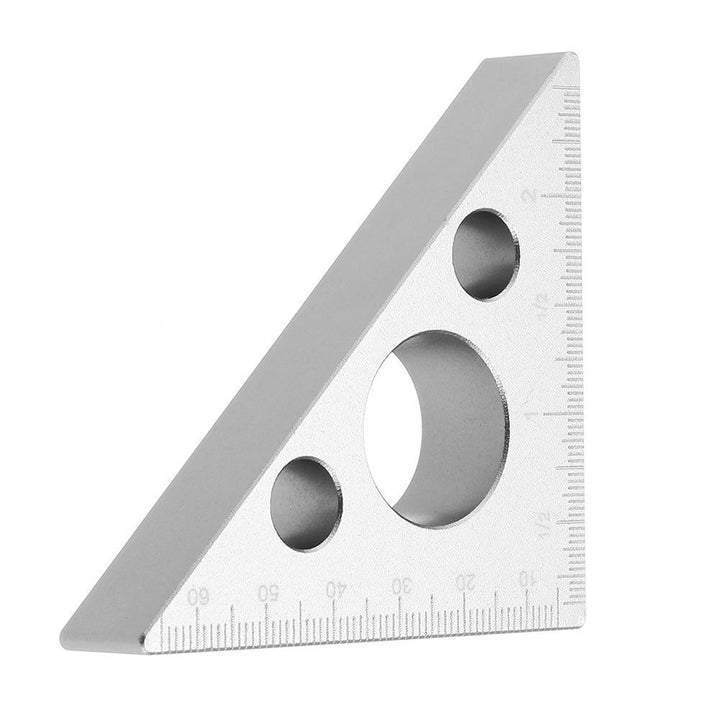 Drillpro 90 Degrees Aluminum Alloy Height Ruler Metric Inch Woodworking Triangular Ruler - Trendha