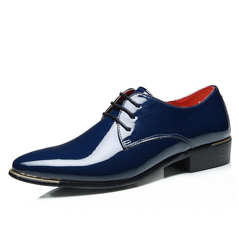 Pointed Toe Retro British Men's Business Casual Leather Shoes - Trendha