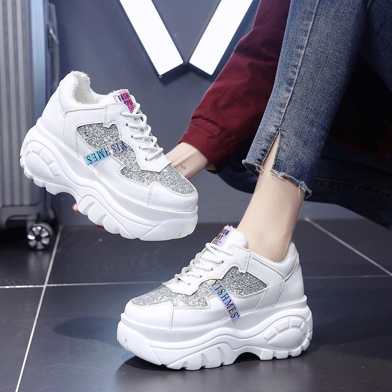 Student Patent Leather Fashion Sneakers Trend - Trendha