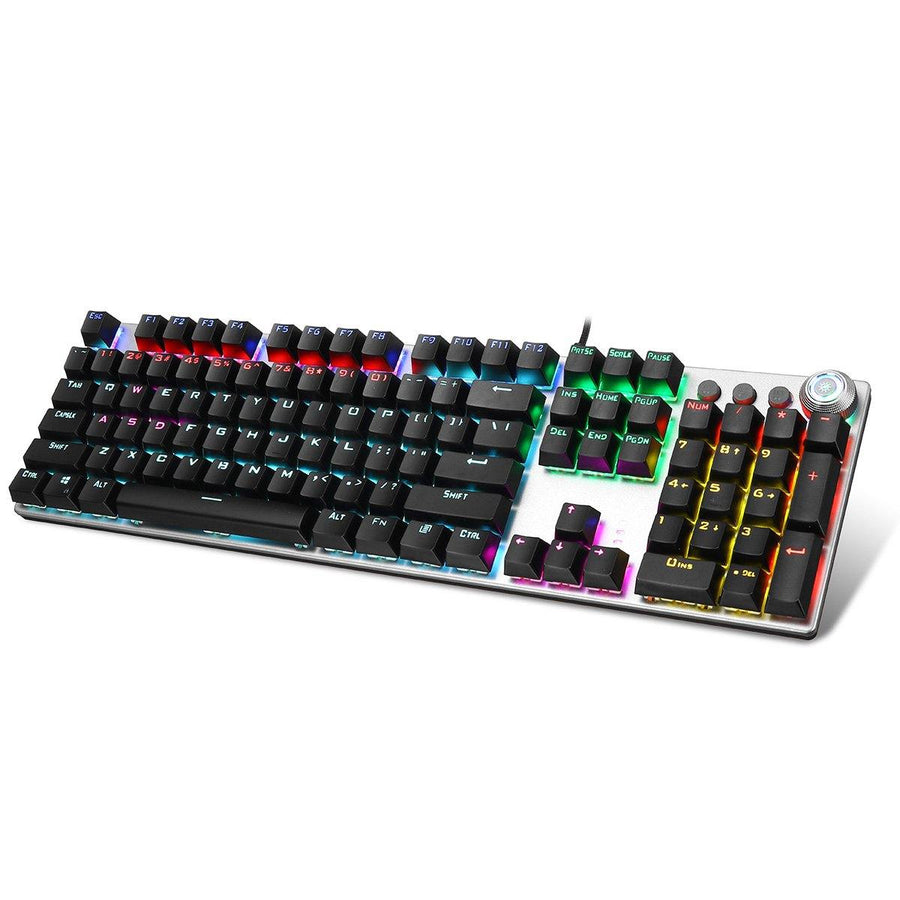 AULA F2088 104 Keys Mechanical Keyboard RGB Backlit Punk E-sports Gaming Keyboard Absorbable Hand Rest - Trendha