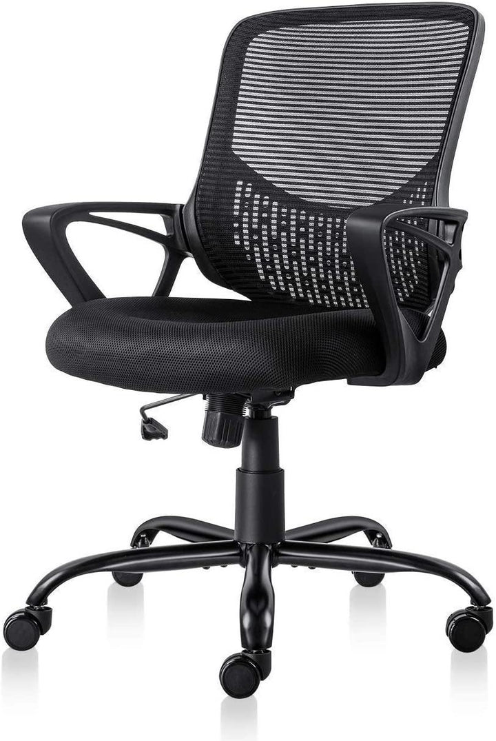 Office Chair Ergonomic Desk Chair Computer Task Chair Mesh with Armrests Mid Back for Home Office Conference Study Room - Trendha