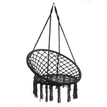Swing Chair Rope Hammock Hanging Seat Home Garden Indoor Outdoor Max Load 120kg - Trendha