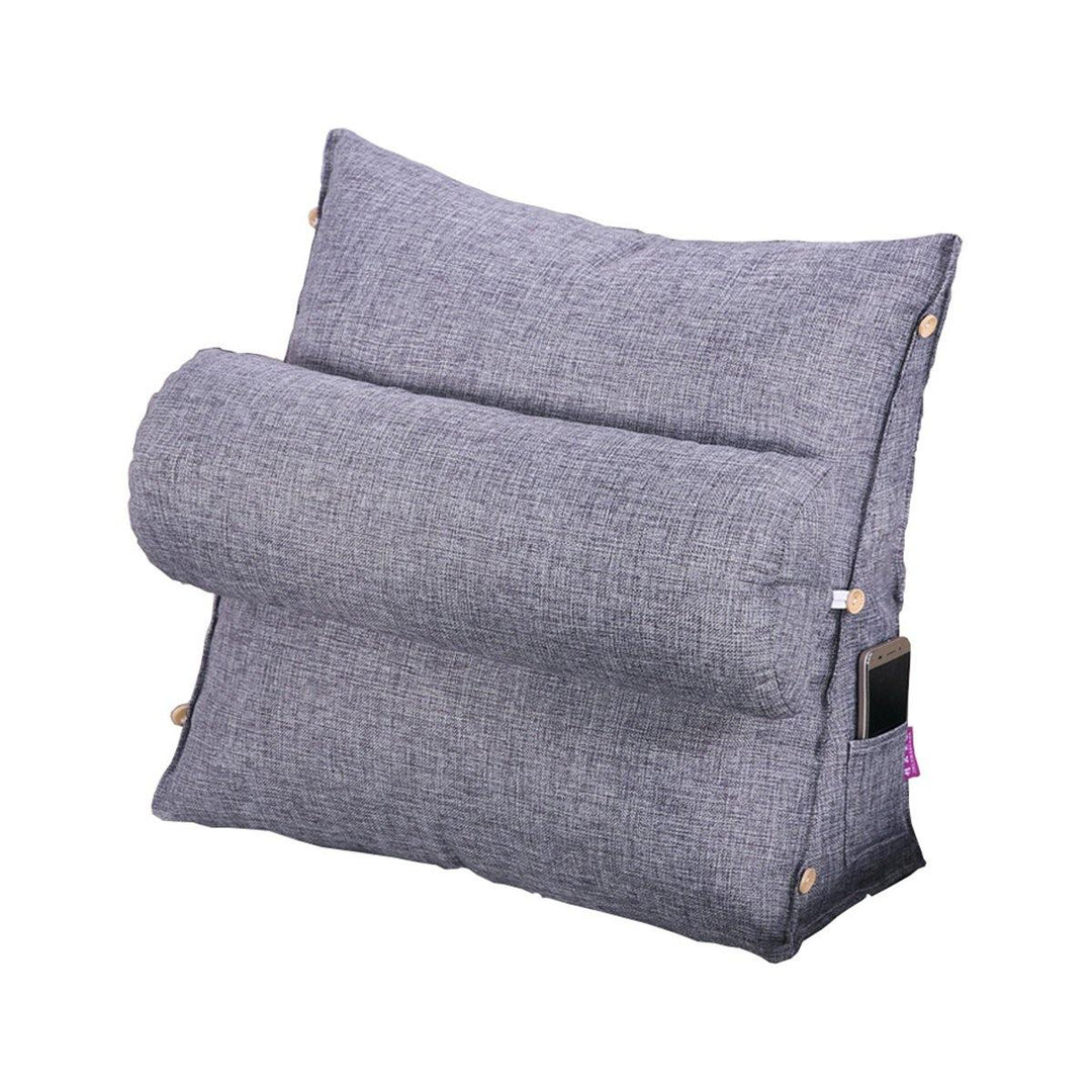 Back Triangle Wedge Backrest Cotton Cushion Fluffy Soft Bolster Bed Sofa Pillow Home Office - Trendha