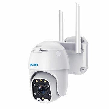 ESCAM QF288 1080P Pan/Tilt/8X Zoom AI Humanoid detection Cloud Storage Waterproof WiFi IP Camera with Two Way Audio EU Plug - Trendha