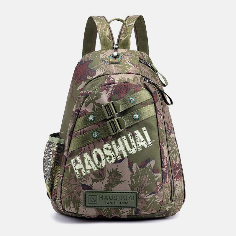Men Camouflages Multifunction Large Capacity Waterproof Sport Chest Bag Shoulder Bag Crossbody Bag Backpack - Trendha