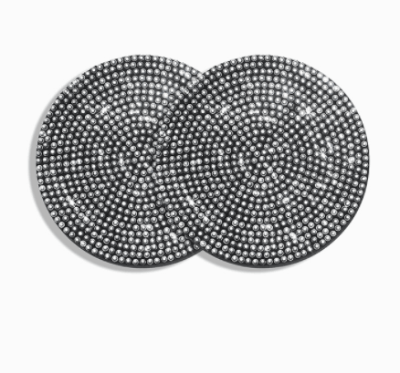 Bling Car Coasters For Cup Holder 2 Pack Universal Anti Slip Silicone Cup Holder Insert Crystal Rhinestone Car Interior Accessories - Trendha