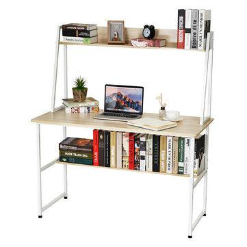 Modern Computer Desk Office Table Writing Desk Storage Shelves Decorations Display Stand for Home Office - Trendha