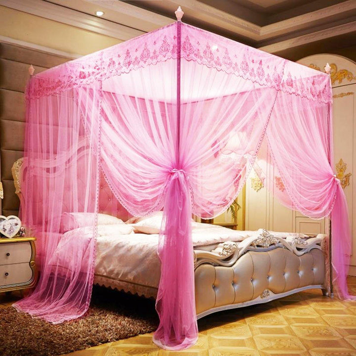 1.8x2m Four Corner Mosquito Net Pest Bed Netting Curtain Panel Bedding Canopy for Home Bathroom Decor - Trendha