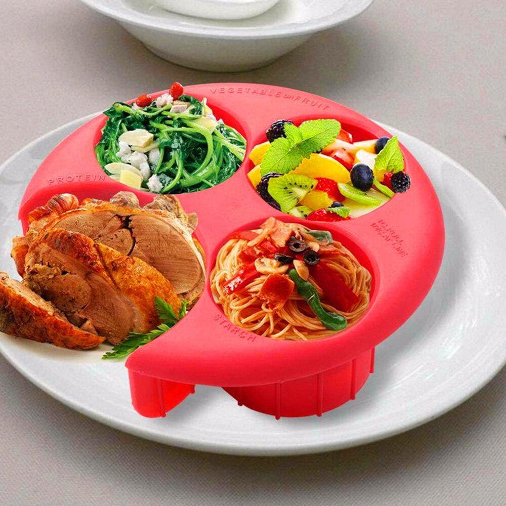 Meal Measure Portion Control Cooking Tools Keep Fit Tool Kitchen Food Eco-Friendly Plate Dinnerware Sets - Trendha