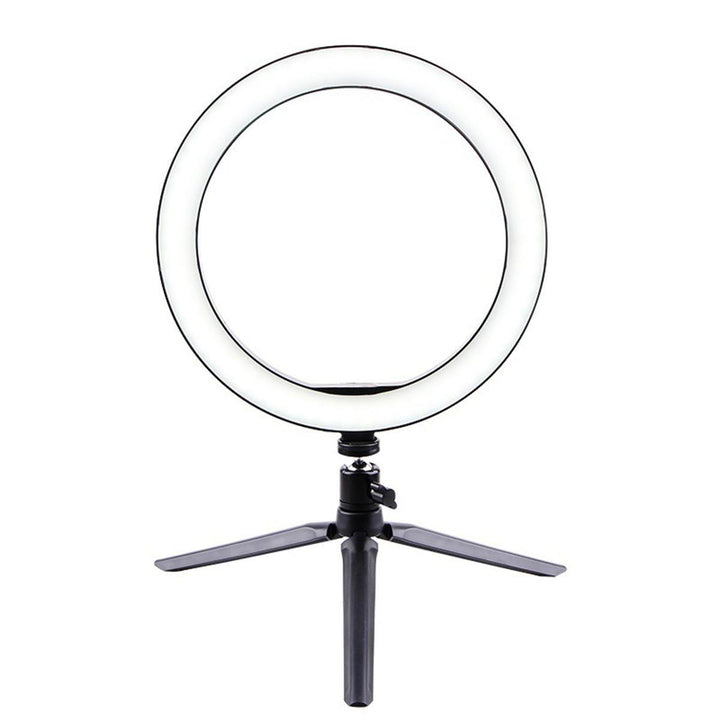 Portable Ring Light LED Makeup Ring Lamp USB Selfie Ring Lamp Phone Holder Tripod Stand Photography Lighting - Trendha