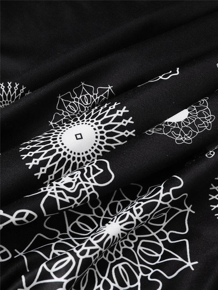 Holiday Floral Print Strapless Sleeveless Black Tube Tank Top - Trendha