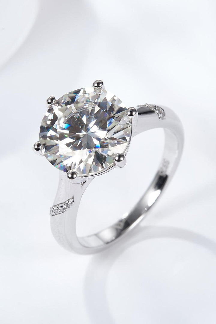 5 Carat Moissanite Solitaire Ring - Trendha