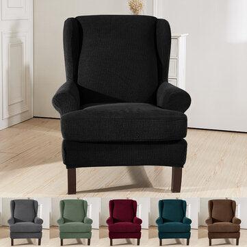 Stretch Protector Wingback Slipcover Recliner Wing Arm Chair Sofa Cover - Trendha