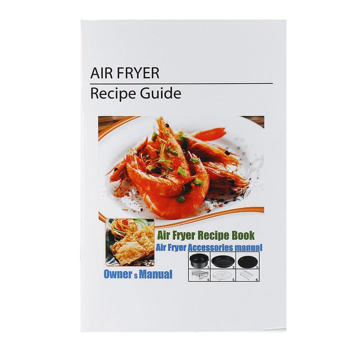 8Pcs 8 Inch Air Fryer Accessories Set Chips Dish Baking Pizza Pan Kitchen Toolss 5.2~5.8QT - Trendha