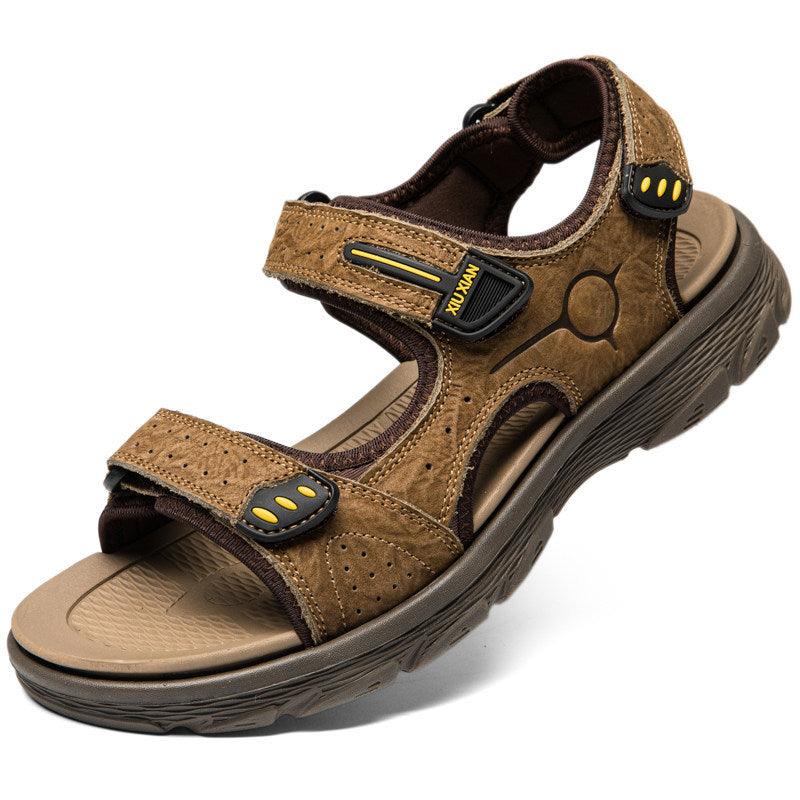Summer New Leather Sandals Men's Outdoor Leisure Sports Beach Shoes - Trendha