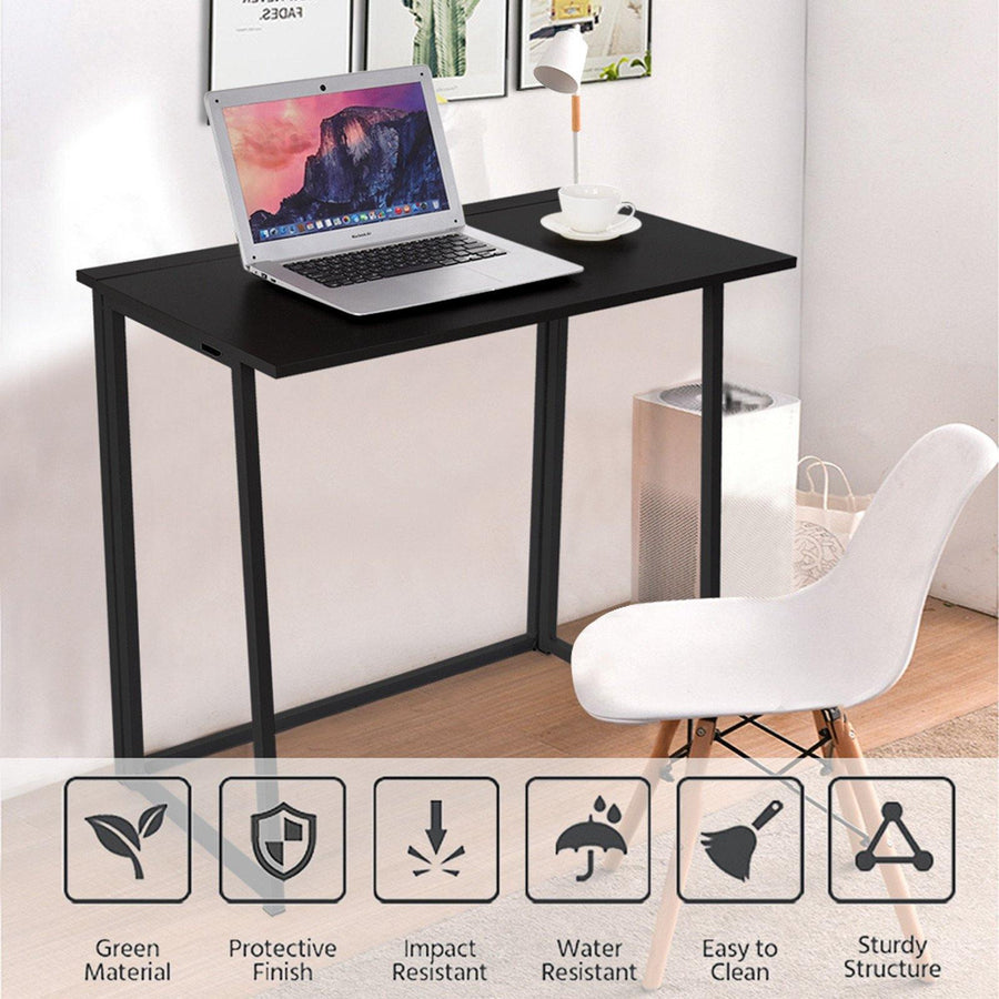Simpleness Study Desk Folding Laptop Table For Home Office Desk - Trendha