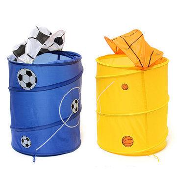 Foldable Laundry Basket Clothes Storage Bag Bath Hamper Sundries Bin - Trendha