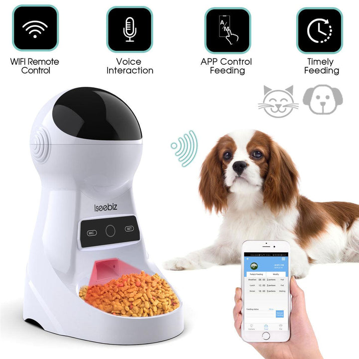 Automatic Pet Feeder with Voice Recording - Trendha