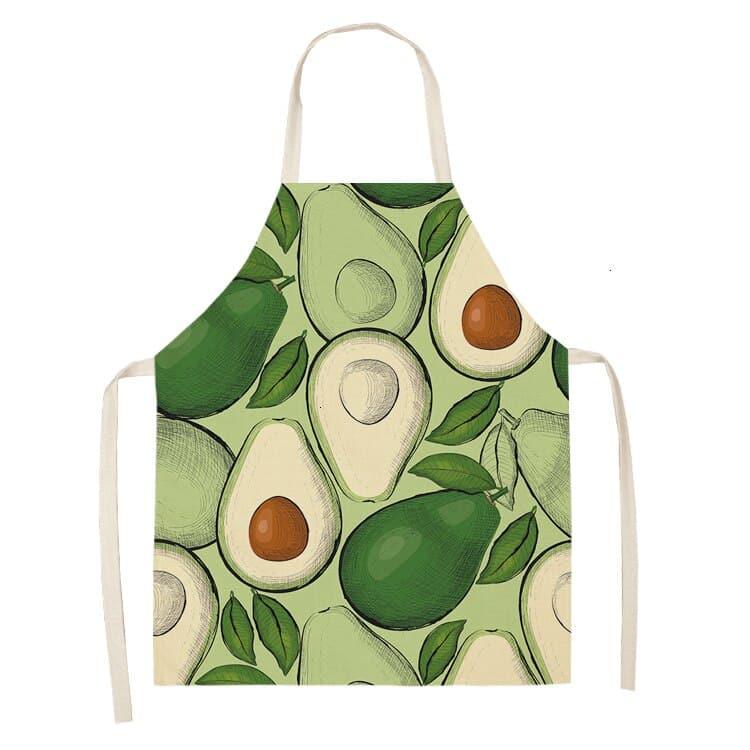 Avocado Printed Kitchen Bib - Trendha