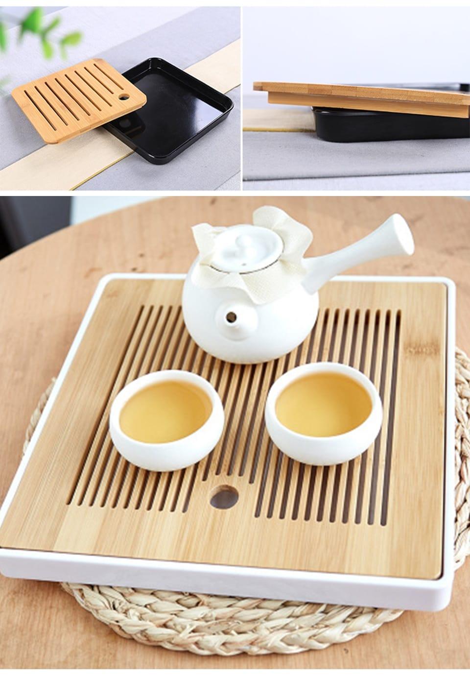 Bamboo Tea Tray Saucer - Trendha