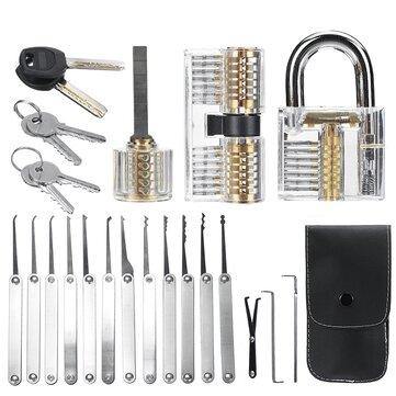 Unlocking Locksmith Practice Lock Pick Key Extractor Padlock Lockpick Tool Kits - Trendha