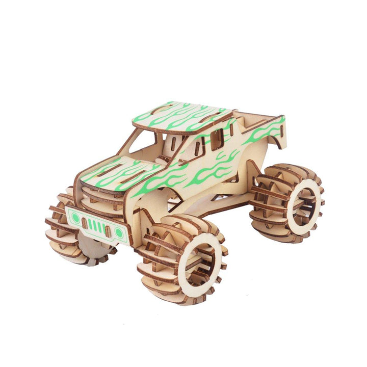 3D Woodcraft Assembly Car Series Kit Jigsaw Puzzle Decoration Toy Model for Kids Gift - Trendha