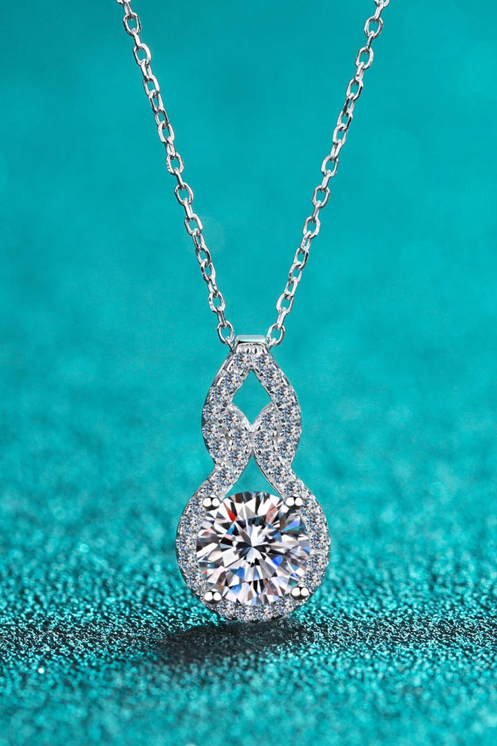 1 Carat Moissanite Pendant Necklace - Trendha