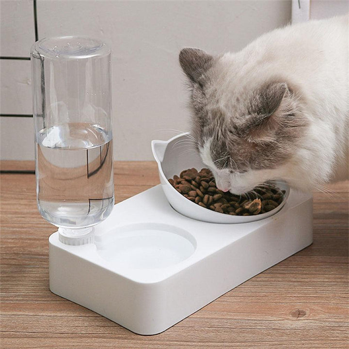 Cat's Food and Water Bowl - Trendha
