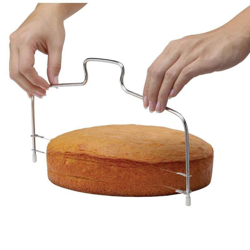 Convenient Adjustable Stainless Steel Wire Cake Slicer - Trendha