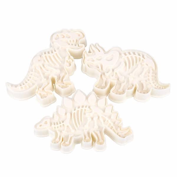 Creative Dinosaur Shaped Eco-Friendly Plastic Cookie Cutters Set - Trendha