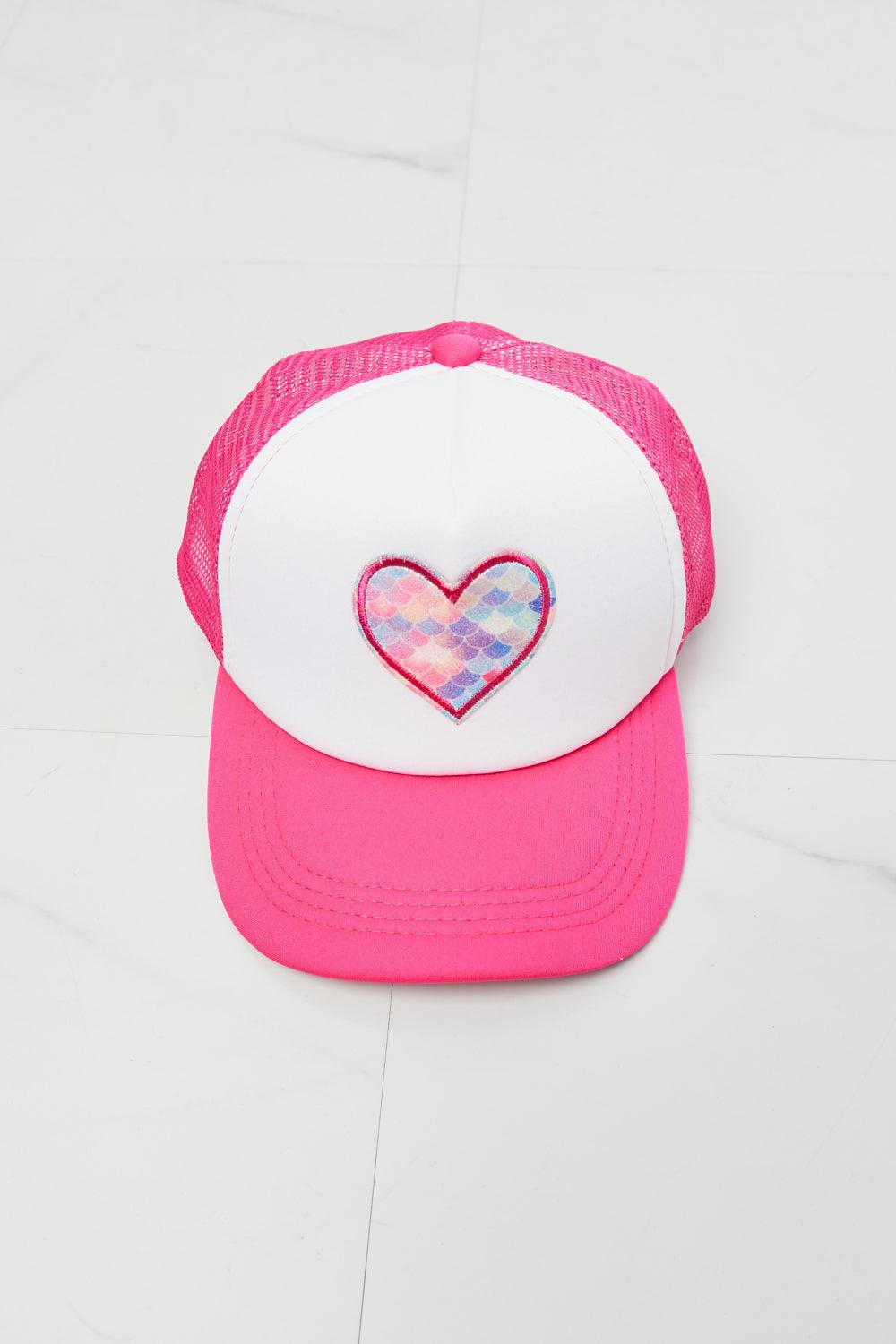 Fame Falling For You Trucker Hat in Pink - Trendha